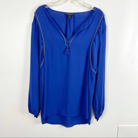 J. Crew Tops - J. CREW TASSEL BLOUSE